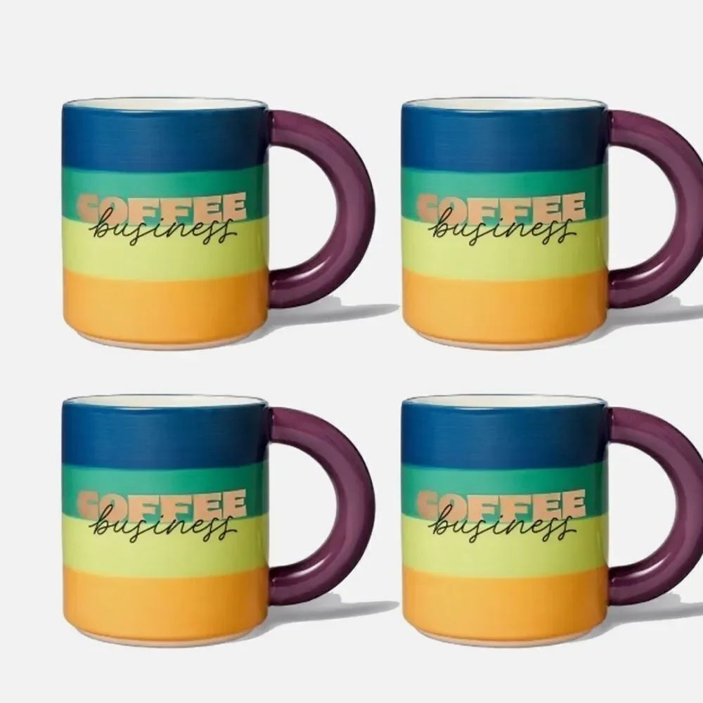 Tabitha Brown large rainbow coffee business mugs